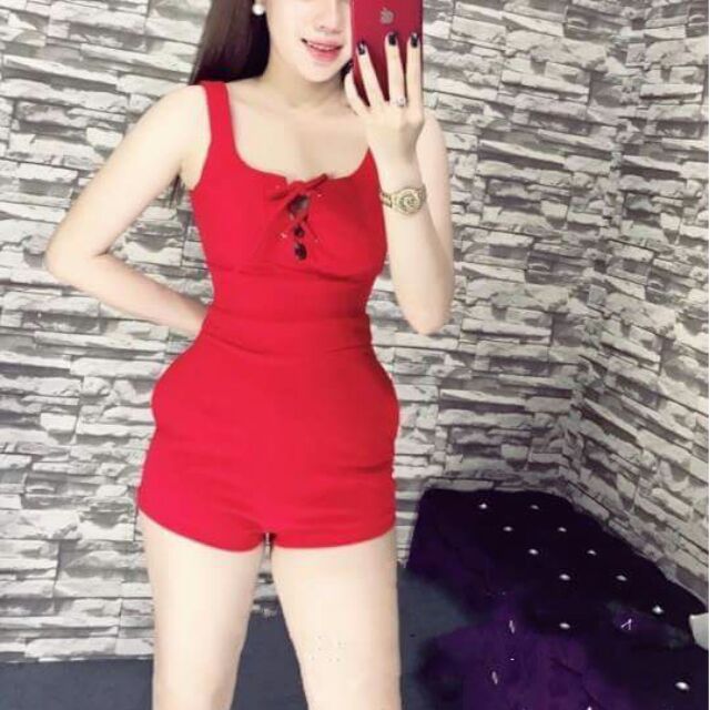 Sét áo đan dây hở ngực