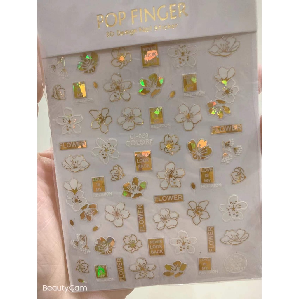 Sticker trang trí nail CL 028