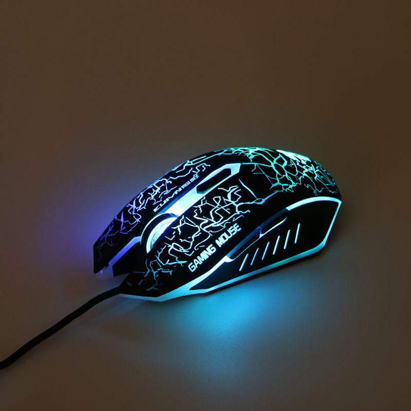 Bộ Bàn Phím + Chuột + Đèn Nền RGB Màu Cầu Vồng Chơi Game Cho Máy Tính