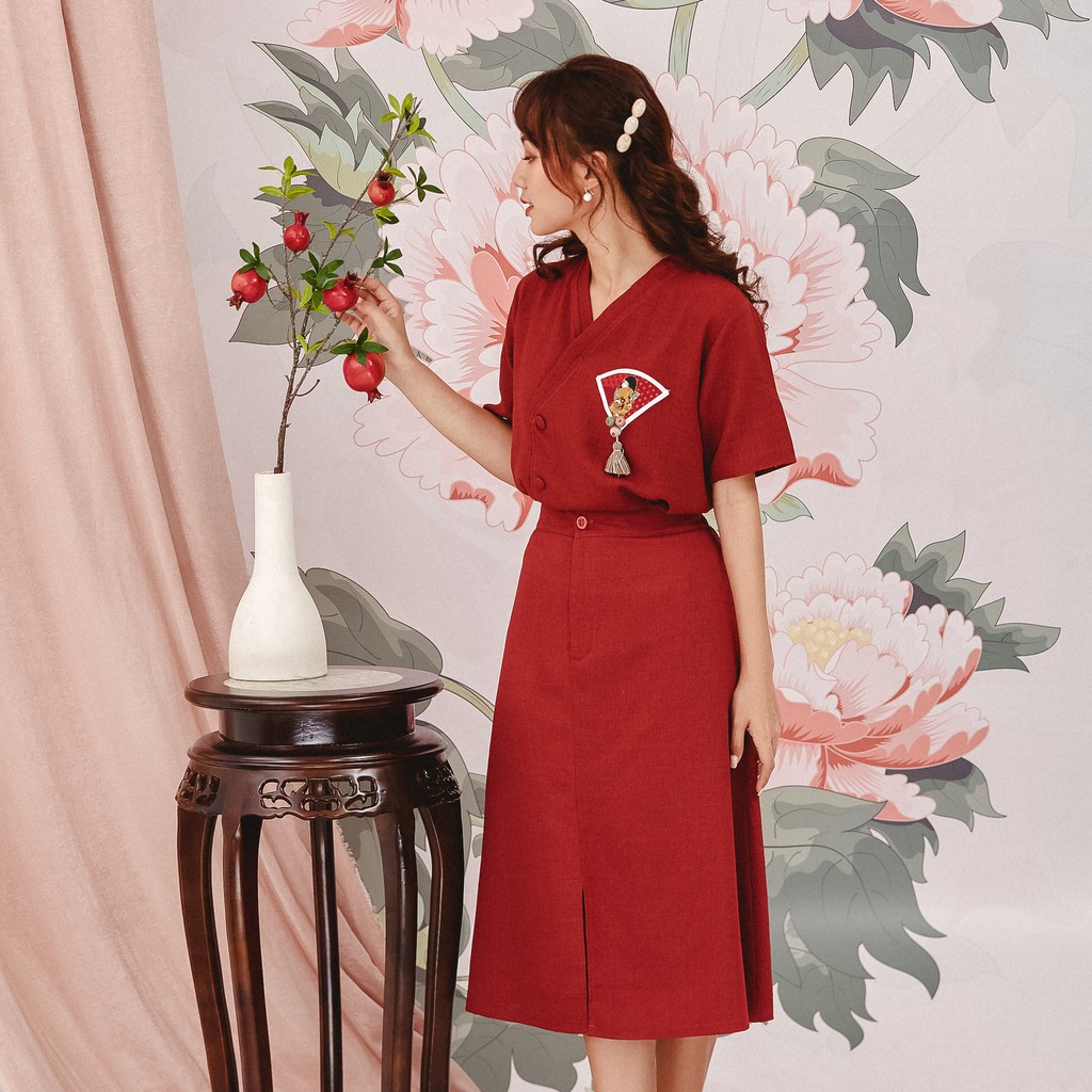 Áo hanbok quạt hangkao closet AHBQ freesize | BigBuy360 - bigbuy360.vn