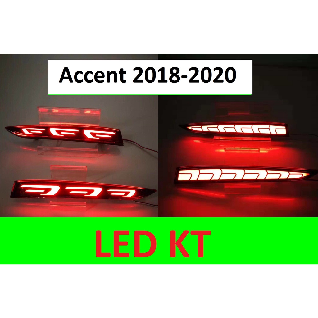 Led cản sau Hyundai Accent led gầm sau 3 chế độ xi nhan chảy Audi Demi stop huyndai Accent.