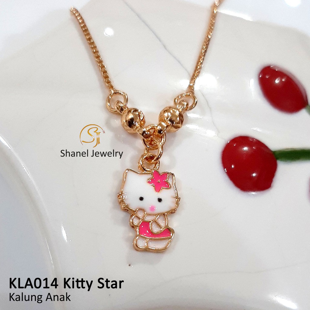 Nhẫn Mạ Vàng Hình Hello Kitty Kla014 Cho Bé