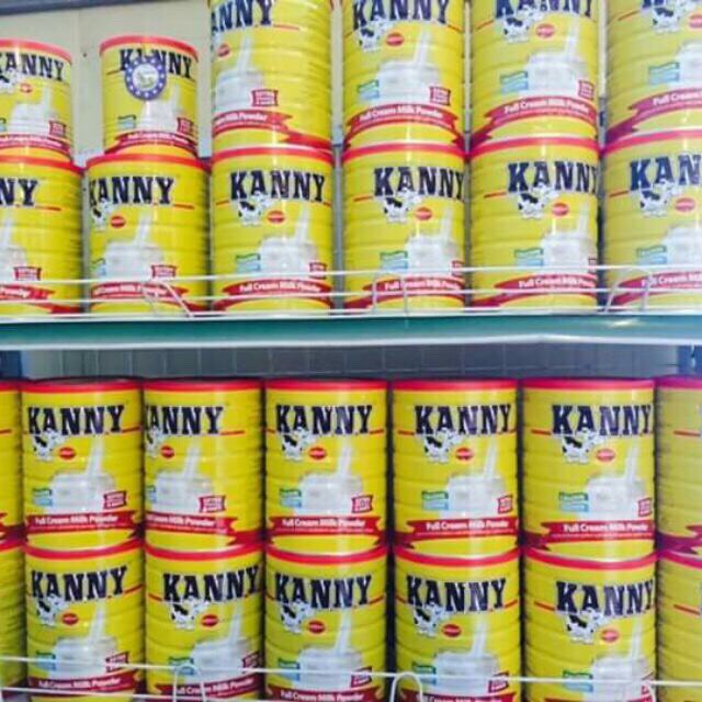 SỮA BỘT NGUYÊN KEM KANNY, lon thiếc 900g.