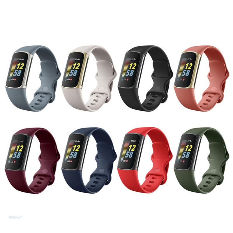 Dây đeo silicon chống mồ hôi cho đồng hồ thông minh Fitbit-Charge 5