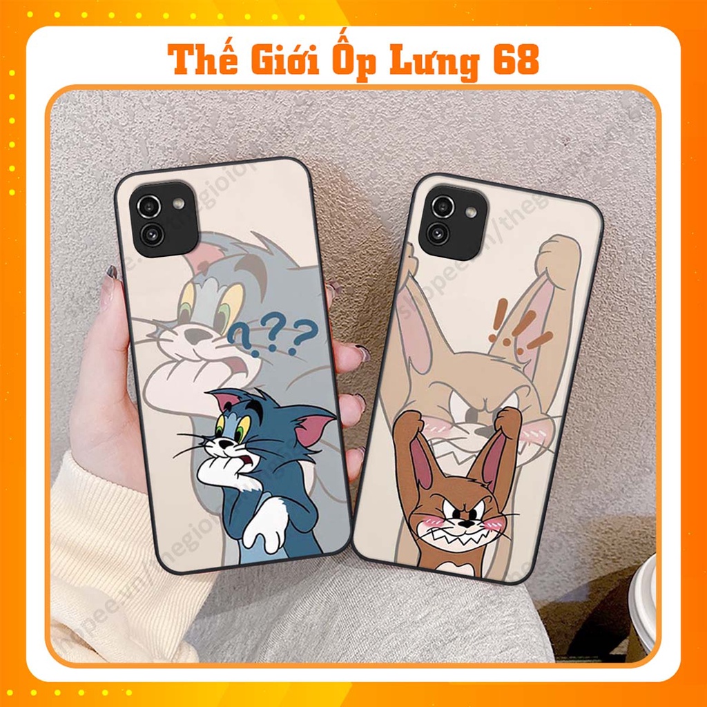 Ốp lưng Samsung A03 ốp điện thoại mèo tom. chuột jerry siêu cute