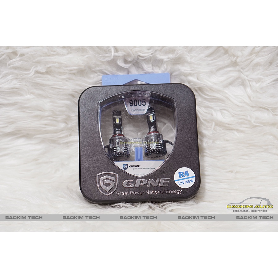 Bộ Đèn Led GPNE R4 Chân 9005 / HB3, công suất 55W Có Canbus Chính Hãng , Cho Xe Con 12V Và Xe Tải 24V