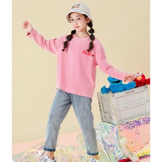 Áo thun cotton dài tay bé gái size đại 28 đến 55kg M116