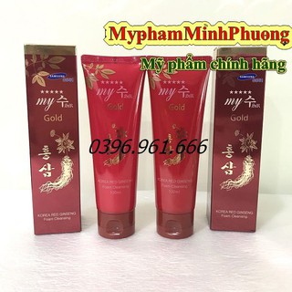 Sữa rửa mặt hồng sâm đỏ my gold 130ml.