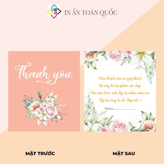 <GIÁ SIÊU RẺ>nhãn cảm ơn - thẻ cảm ơn 100 cái (mẫu MỚI ĐẸP)