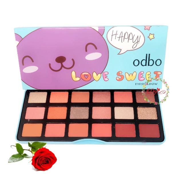 BẢNG PHẤN MẮT ODBO LOVE SWEET EYESHADOW BLUE