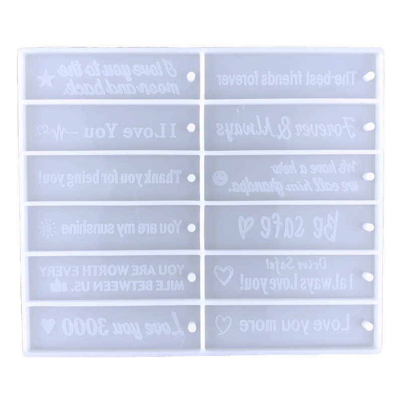 Sa Khuôn Silicone Làm Móc Khóa Hình Chữ Cái Tiếng Anh Lấp Lánh