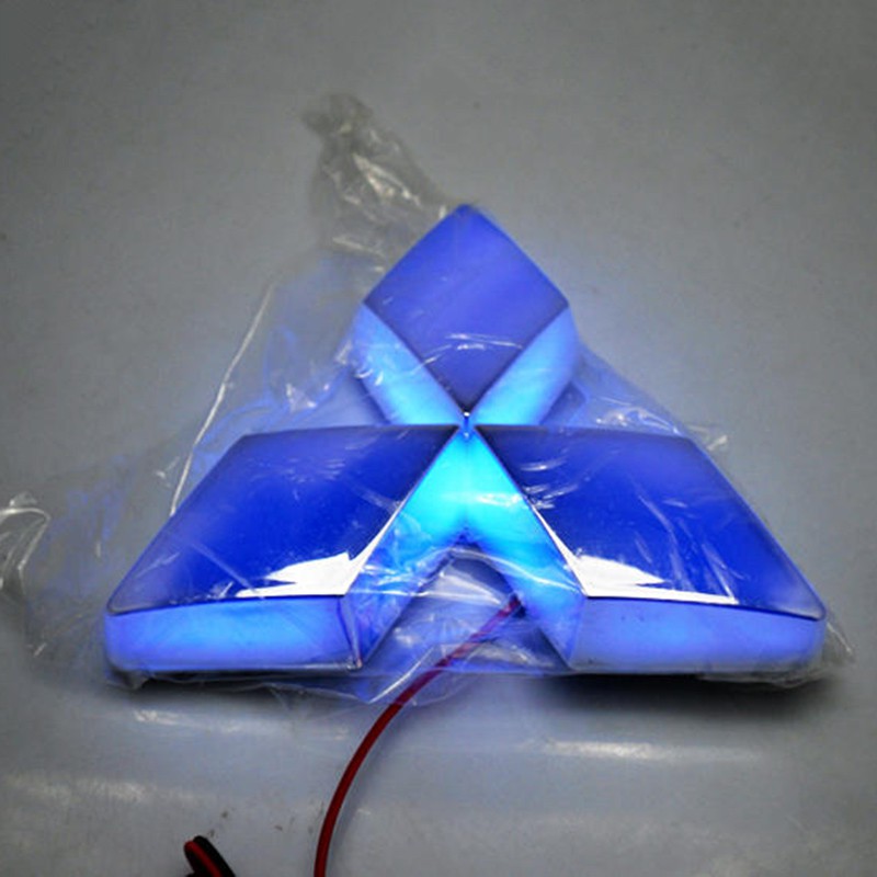 Miếng dán logo 5D trang trí xe hơi Mitsubishi ASX Ralliart Outlander Lancer 7.6cmx8.7cm