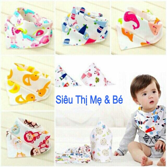 Sỉ - Combo 10 yếm xô cúc bấm cho bé