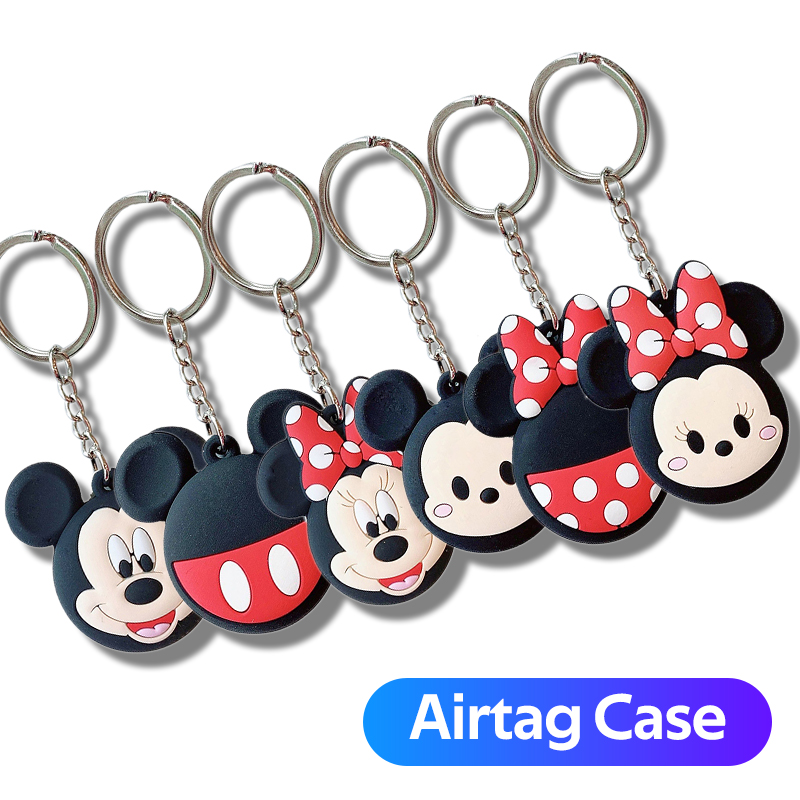 Cartoon Apple Airtag Airtags Case Airtags Accessories Airtag Loop Cover Silicone Protective Case Sleeve Phone Finder Case Anti-Lost Stainless Steel With Keychain Airtag Protector Bluetooth Wireless Location Tracker Protector 6 Styles