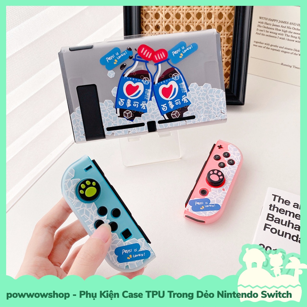 [Sẵn VN - Hỏa Tốc] Phụ Kiện Case Ốp TPU Dẻo Cho Máy Game Cầm Tay Nintendo Switch Soft Drinks