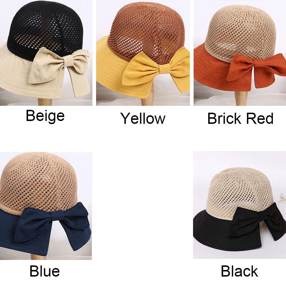 Mũ Cói Rộng Vành Đính Nơ Thời Trang Du Lịch Cho Nữ