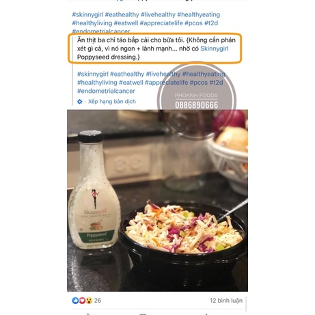 Sốt Salad ăn kiêng Skinny Girl