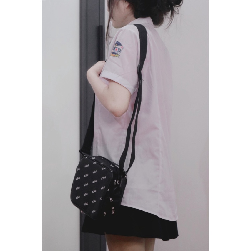 Túi Da Unisex Mini Bag King02-Màu Đen