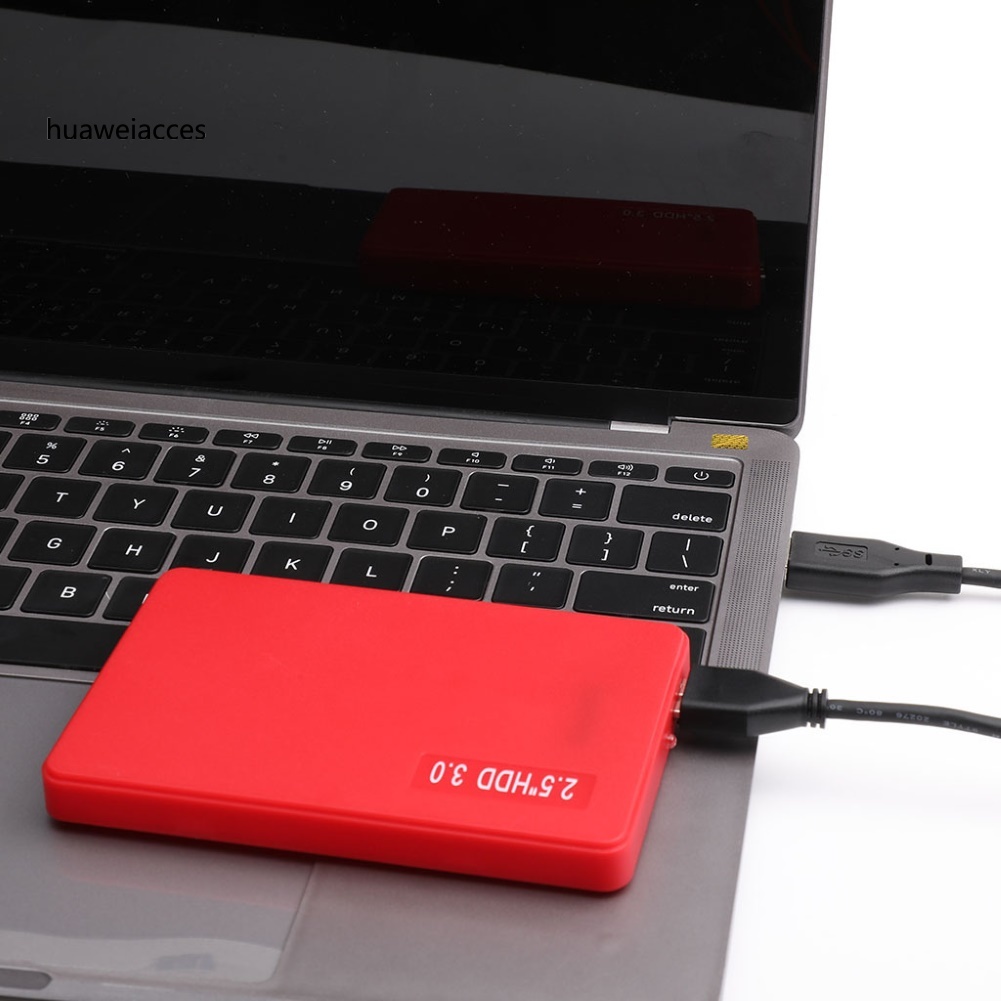 HUA-2.5 Inch USB 3.0 SATA SSD Enclosure Hard Disk Case HDD Box Adapter for Laptop