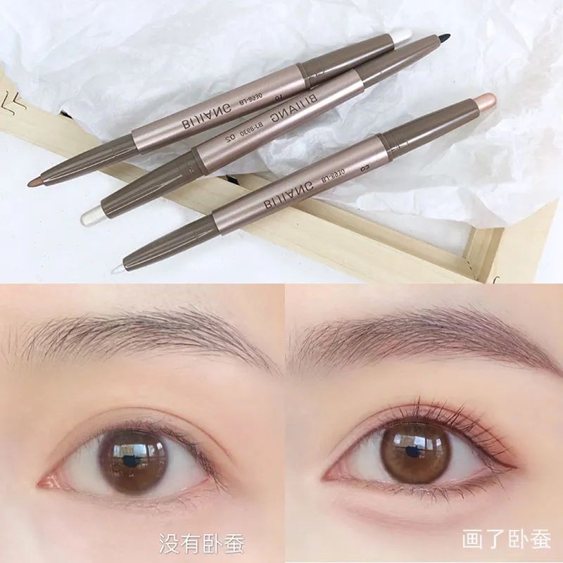 [Hàng mới về] Bút trang điểm bắt sáng dạng thỏi hai đầu ánh nhũ kim tuyến xinh xắn chống nước | BigBuy360 - bigbuy360.vn