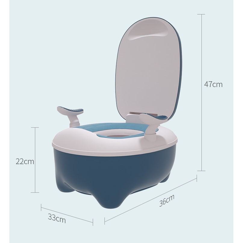 [Tặng cọ] Bô vệ sinh cho bé loại cao cấp, Đa năng, Ngăn chứa tháo lắp vệ sinh dễ dàng