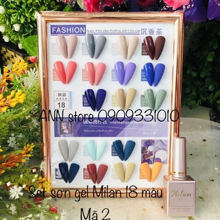 SET SƠN GEL MILAN 18 MÀU