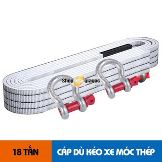Dây Cáp Dù Chuyên Dụng Cứu Hộ Ô Tô Móc Chữ U 5 Mét