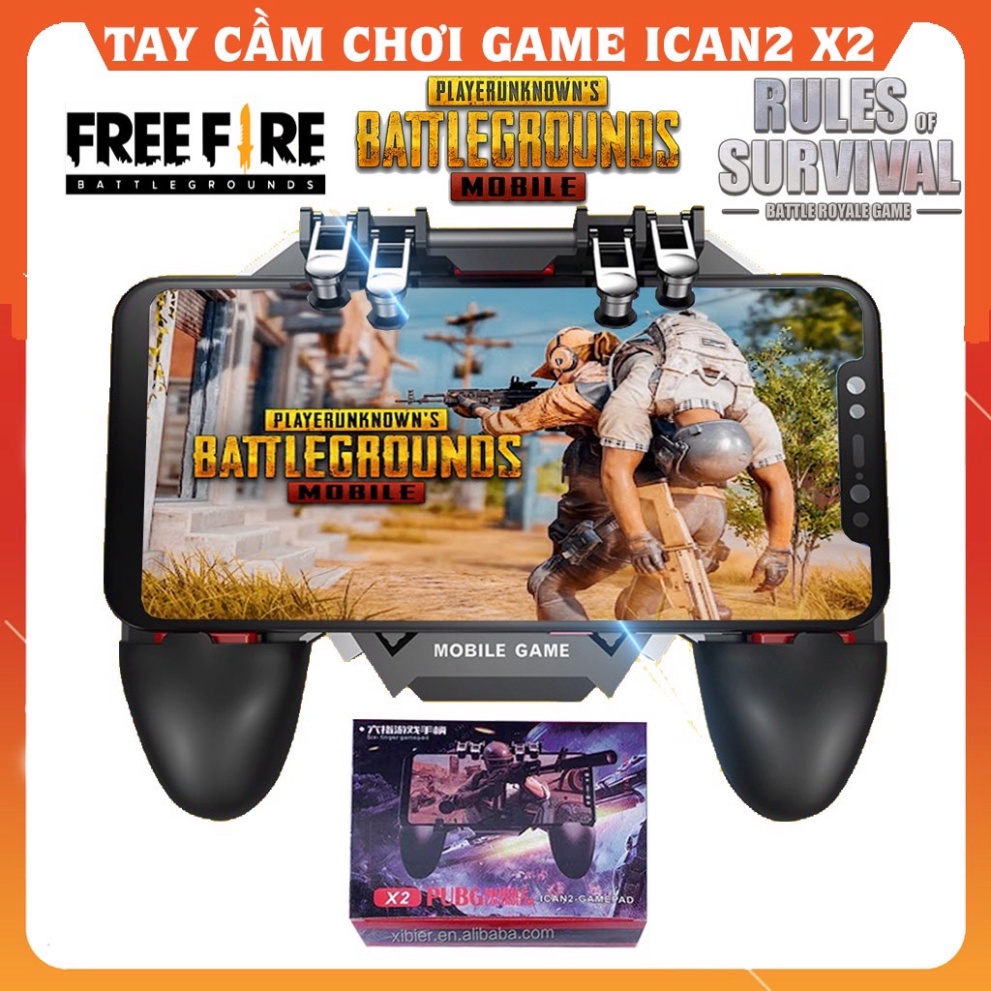 🎮Hàng Nội Địa🎮Bộ điều khiển chơi game mobile ICAN2 X2 hỗ trợ nhiều loại máy chơi đa dạng game như Pubg - Free Fire