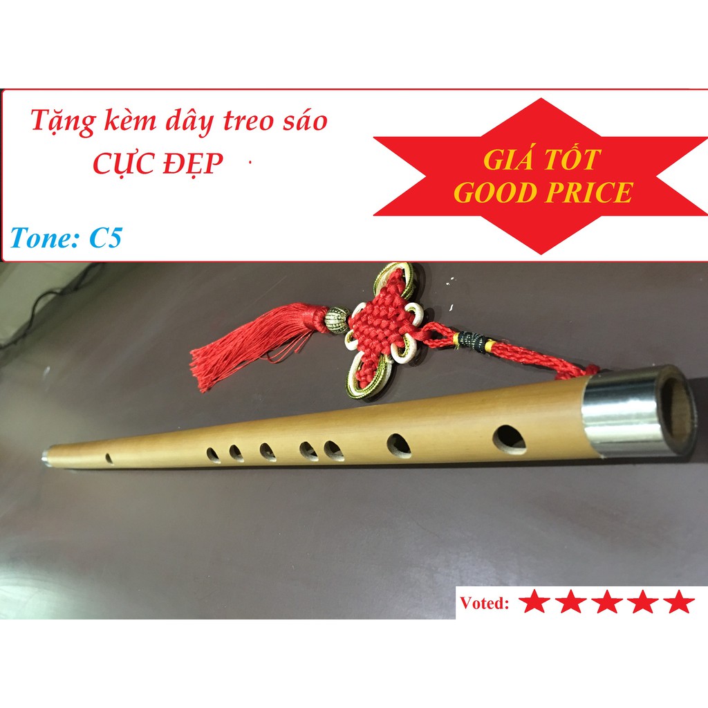 Sáo Trúc C5 - Sáo Đô ✔ ( Đã kiểm định ) BH 6 tháng, Có khắc chữ, khắc hình theo yêu cầu