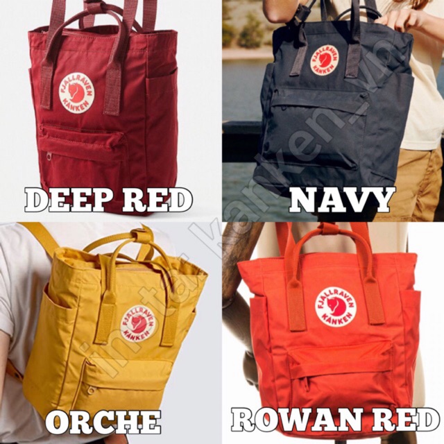 Túi tote kiêm Balo KANKEN TOTEPACK size Mini & Thường / Medium chính hãng [ Kanken_vn ]