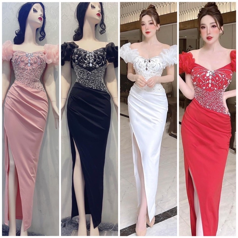 Ms1249y ĐẦM BẸT TAY NHÚNG PHỒNG KẾT GƯƠNG full size S/M/L/xL