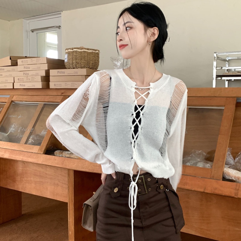 Áo Len Dài Tay Chống Nắng Màu Sắc Đơn Giản Thời Trang Dành Cho Mùa Thu