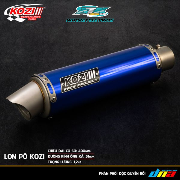 LON PÔ CACBON KOZI hàng chính hãng lon nhôm đủ màu cực đẹp nổ trầm ấm gọn nhẹ thanh thoát