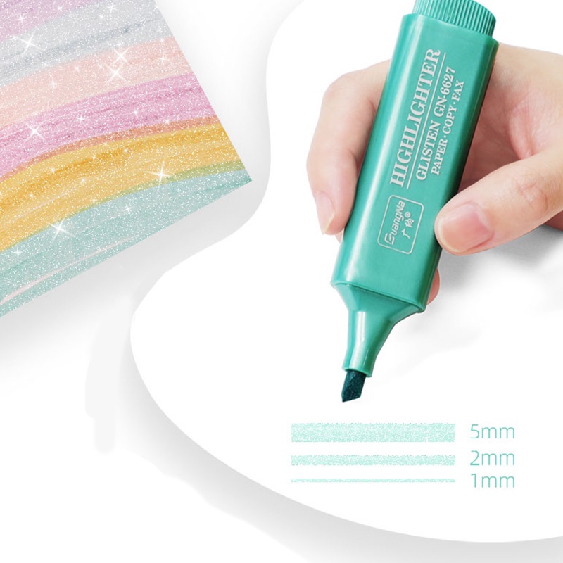 Bút Đánh Dấu 1 / 2 / 5mm Nhiều Màu Sắc Dành Cho Học Sinh