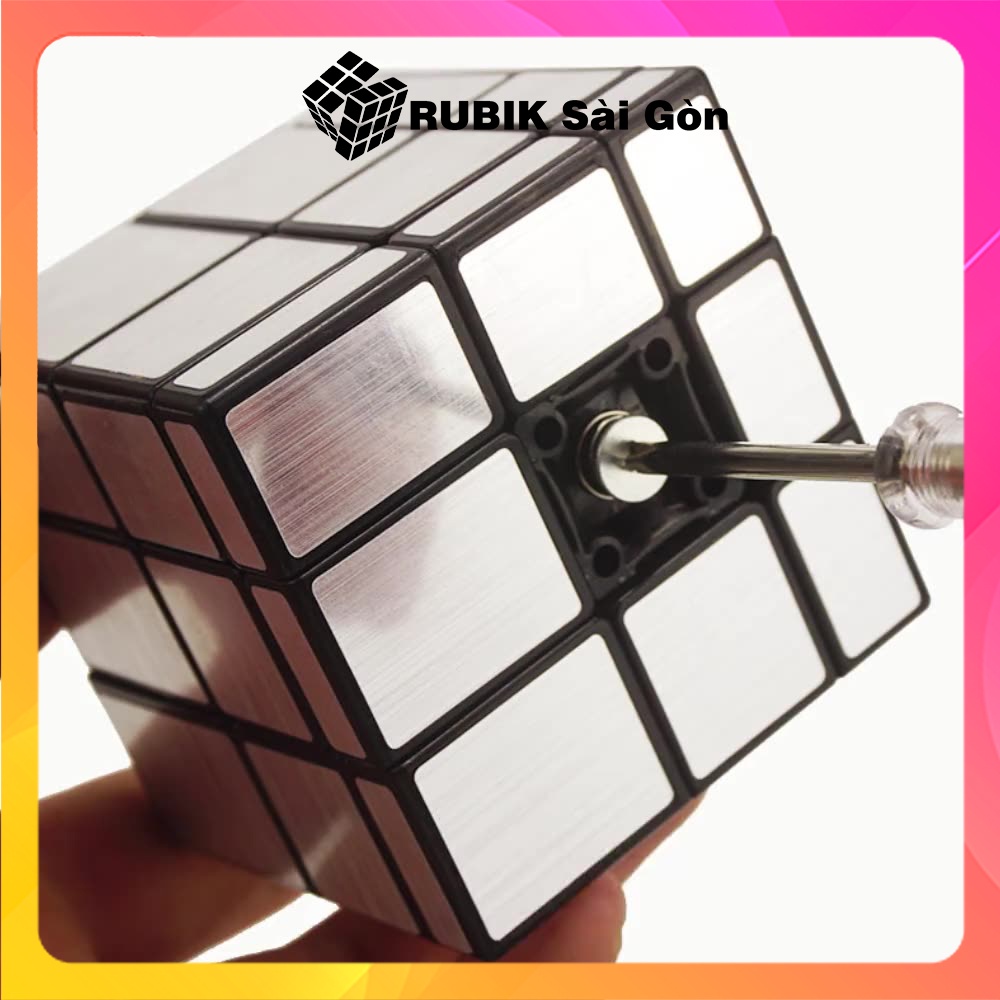 Rubik Gương Mạ Bạc Mirror Silver Rubic Biến Thể MoYu Meilong Kiểu Dáng Đẹp Xoay Trơn Mượt Giá Hợp Lý