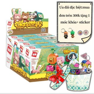 Mô Hình Mini World Thỏ, Gấu Nâu, Panda, Khủng Long