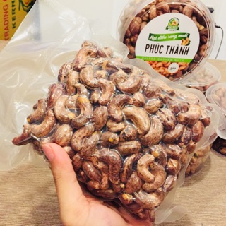 HẠT ĐIỀU RANG MUỐI NGUYÊN HẠT CÒN VỎ LỤA 500gr