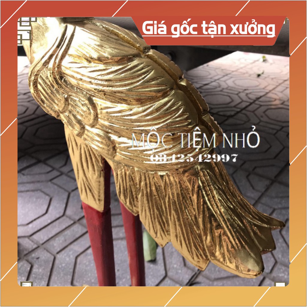 GIÁ GỐC  Hạc thờ gia tiên-Hạc thờ gỗ mít GG1