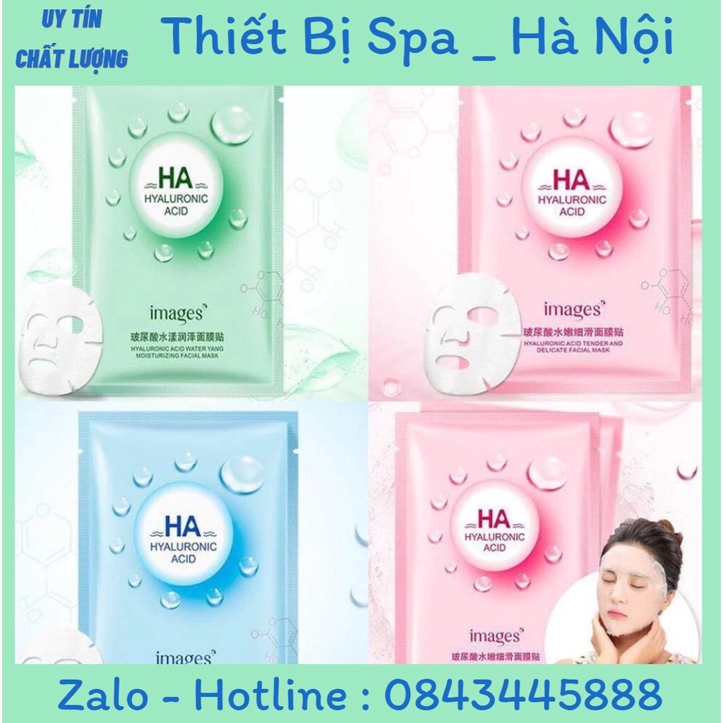 Mặt nạ HA màu xanh cây dưỡng ẩm kiểm soát dầu của Images nội địa Trung CHÍNH HÃNG CS25