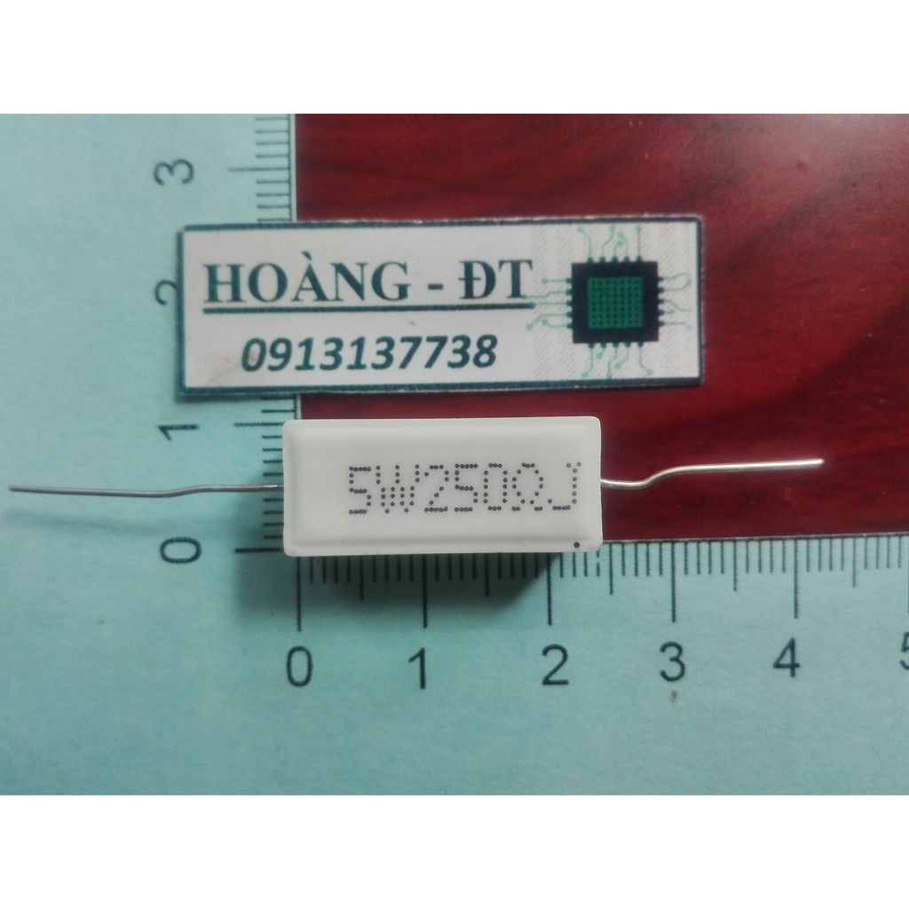 Điện trở sứ 5W 5% nằm (3 con) 95