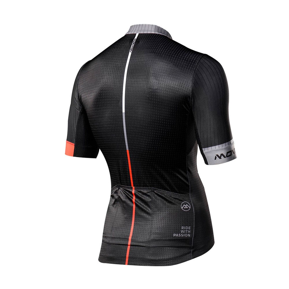 Áo đạp xe ngắn tay Monton colore piogia black