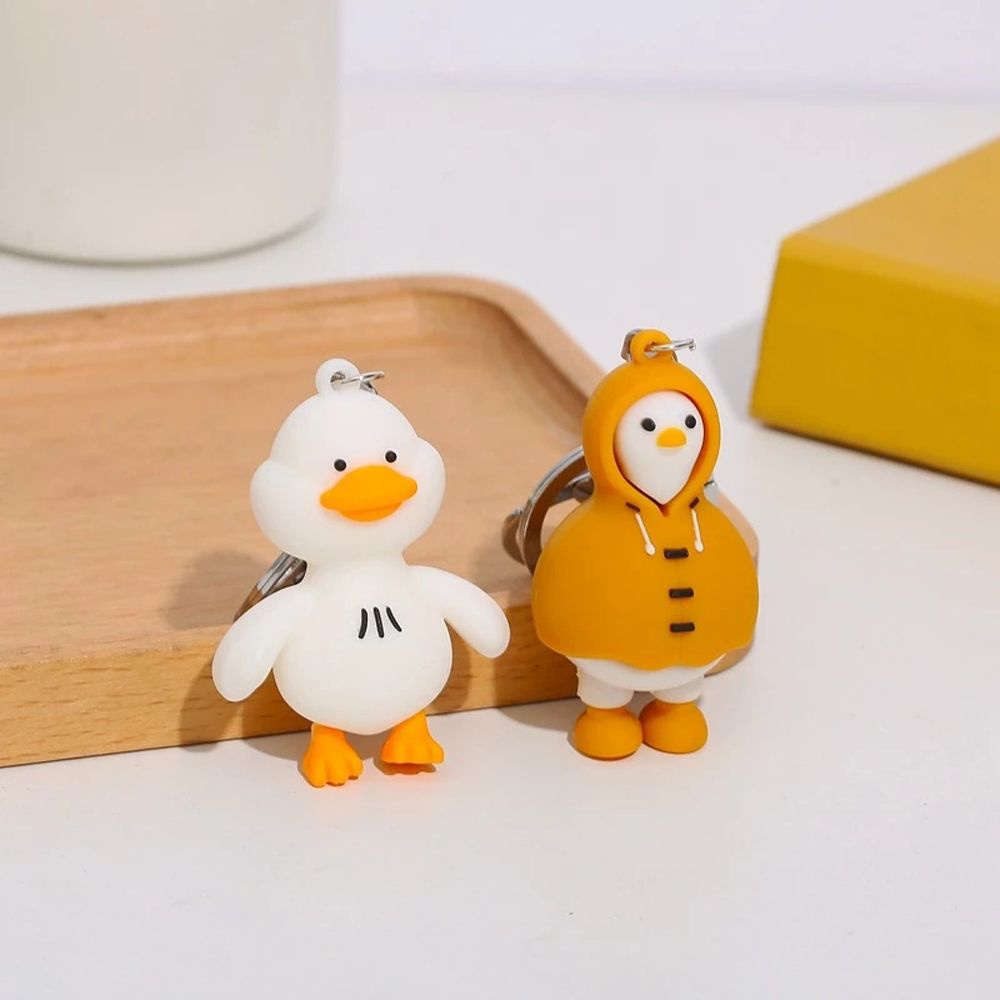 Móc khóa hình vịt con màu vàng dễ thương