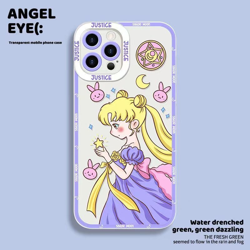 Sailor Moon Ốp Điện Thoại Trong Suốt In Hình Thủy Thủ Mặt Trăng Cho Iphone 6 / 6plus / 6splus / 7 / 7plus / 8 / 8plus / x / xs / xr / se / 11 / 12 / 13 / 14 / pro / max