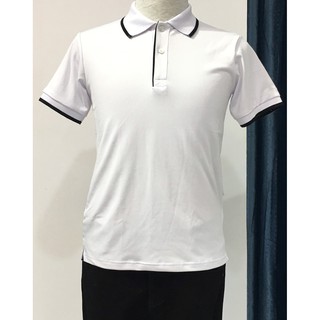 Aó phông cổ bẻ trắng Rogino