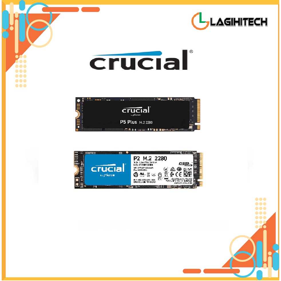*LAGHITECH* (NEW) Ổ Cứng SSD Crucial P5/P2 3D NAND M2 2280 NVMe Bảo Hành 5 năm