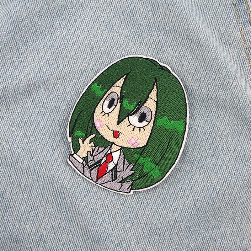 Miếng dán quần áo dạng ủi thêu hình nhân vật anime My Hero Academia đáng yêu