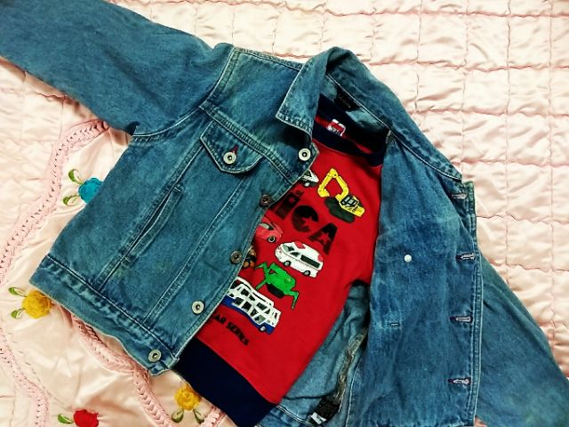 [Hàng bành] Áo khoác jean Guess cho bé trai size 5-6t