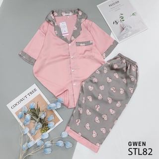 ĐỒ BỘ PIJAMA LỤA SATIN LỬNG CAO CẤP NỮ