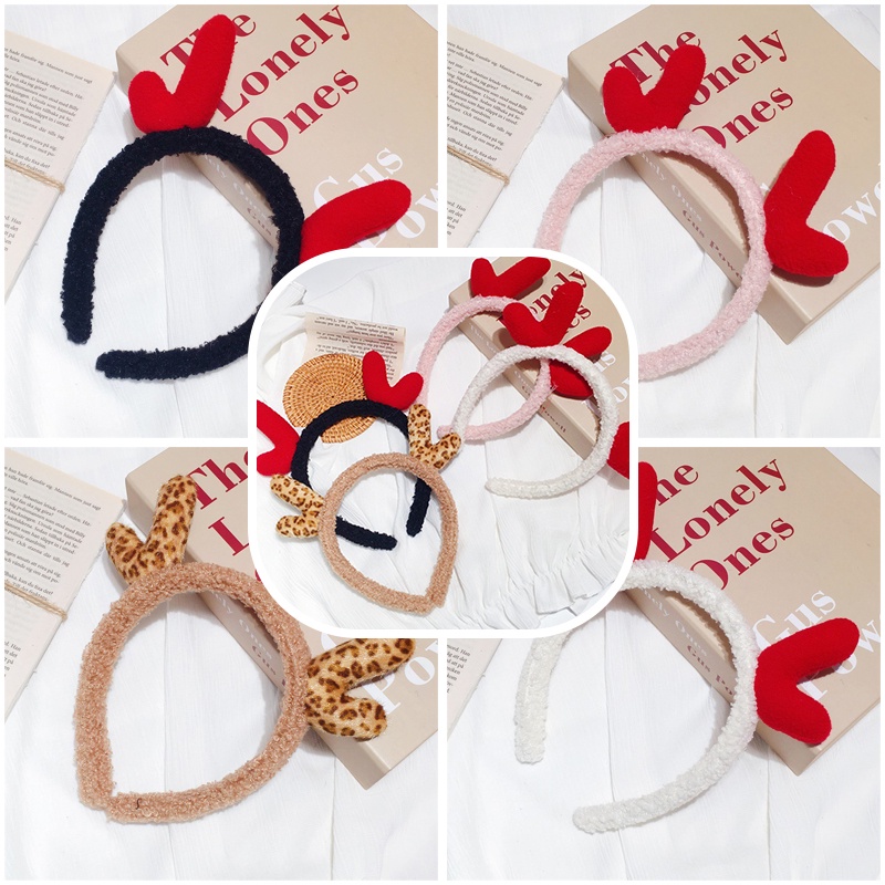 Băng Đô Cài Tóc Hình Sừng Hươu Dễ Thương Cho Nữ