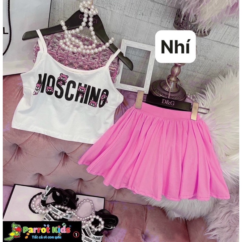 Set Chân Váy & Áo croptop Cho Bé